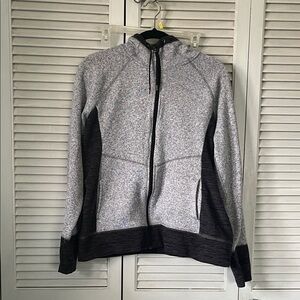 Tek Gear Light Gray Fleece Zip-up - Grey Inner Lining